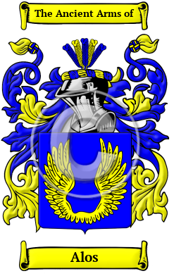 Alos Family Crest Download (JPG) Heritage Series - 600 DPI