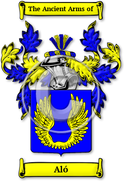 Aló Family Crest Download (JPG) Legacy Series - 600 DPI