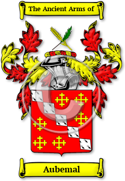 Aubemal Family Crest Download (jpg) Legacy Series - 150 DPI
