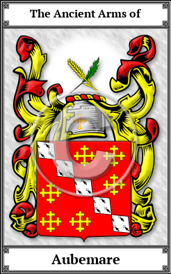 Aubemare Family Crest Download (JPG) Book Plated - 600 DPI