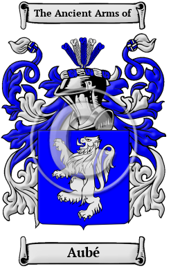 Aubé Family Crest Download (JPG) Heritage Series - 300 DPI
