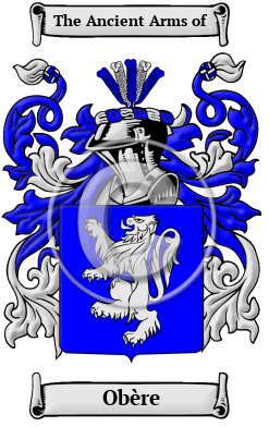 Obère Family Crest/Coat of Arms