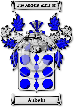 Aubein Family Crest Download (jpg) Legacy Series - 150 DPI