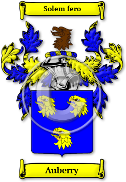 Auberry Family Crest Download (jpg) Legacy Series - 150 DPI