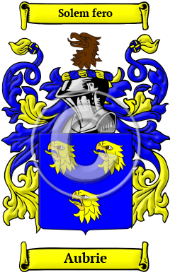 Aubrie Family Crest/Coat of Arms
