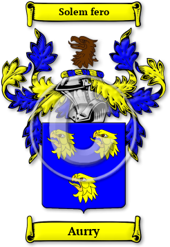 Aurry Family Crest Download (jpg) Legacy Series - 150 DPI