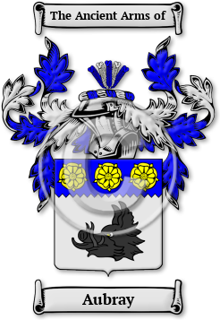 Aubray Family Crest Download (jpg) Legacy Series - 150 DPI