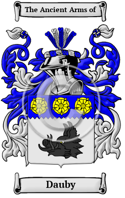 Dauby Family Crest Download (JPG) Heritage Series - 600 DPI
