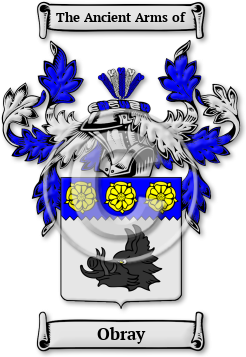 Obray Family Crest Download (JPG) Legacy Series - 600 DPI