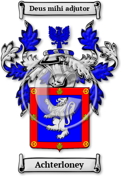 Achterloney Family Crest Download (jpg) Legacy Series - 150 DPI