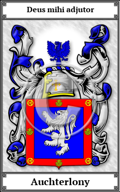 Auchterlony Family Crest Download (JPG)  Book Plated - 150 DPI