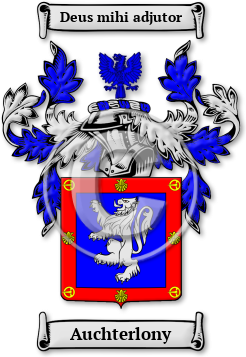 Auchterlony Family Crest Download (jpg) Legacy Series - 150 DPI
