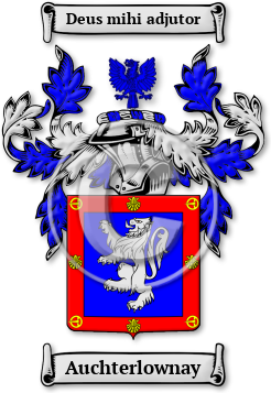 Auchterlownay Family Crest Download (jpg) Legacy Series - 150 DPI