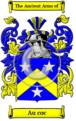 Au coc Family Crest/Coat of Arms