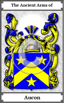 Aucon Family Crest Download (JPG)  Book Plated - 150 DPI