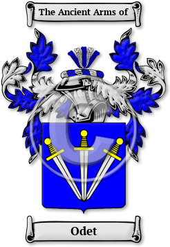 Odet Family Crest Download (jpg) Legacy Series - 150 DPI