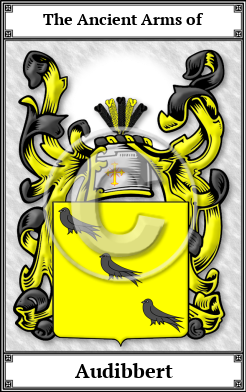 Audibbert Family Crest Download (JPG)  Book Plated - 150 DPI
