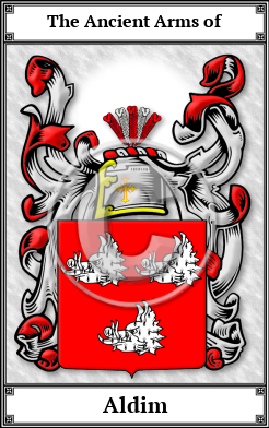 Aldim Family Crest Download (JPG)  Book Plated - 150 DPI