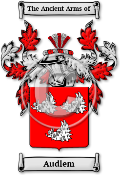 Audlem Family Crest Download (jpg) Legacy Series - 150 DPI