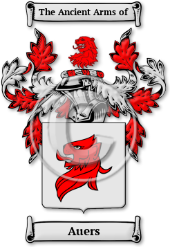 Auers Family Crest Download (jpg) Legacy Series - 150 DPI