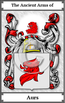 Aurs Family Crest Download (JPG)  Book Plated - 150 DPI