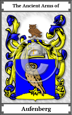 Aufenberg Family Crest Download (JPG)  Book Plated - 150 DPI