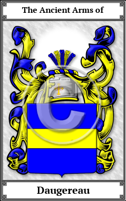 Daugereau Family Crest Download (JPG)  Book Plated - 150 DPI
