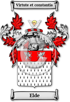 Elde Family Crest Download (JPG) Legacy Series - 600 DPI