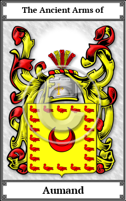 Aumand Family Crest Download (JPG) Book Plated - 600 DPI