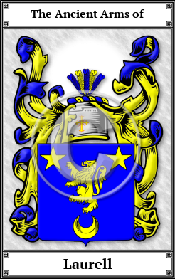 Laurell Family Crest Download (JPG)  Book Plated - 150 DPI