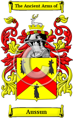 Aussun Family Crest Download (JPG) Heritage Series - 600 DPI