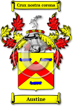Austine Family Crest Download (JPG) Legacy Series - 600 DPI