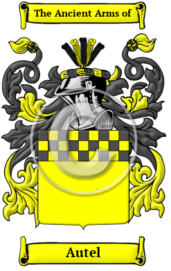 Autel Family Crest/Coat of Arms