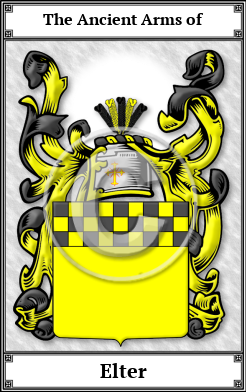 Elter Family Crest Download (JPG)  Book Plated - 150 DPI