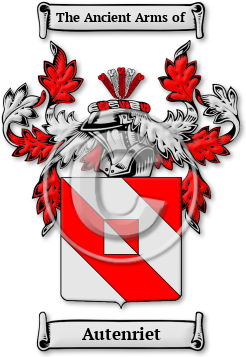 Autenriet Family Crest Download (jpg) Legacy Series - 150 DPI