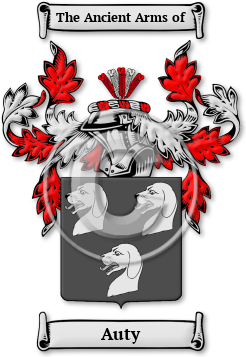 Auty Family Crest Download (jpg) Legacy Series - 150 DPI
