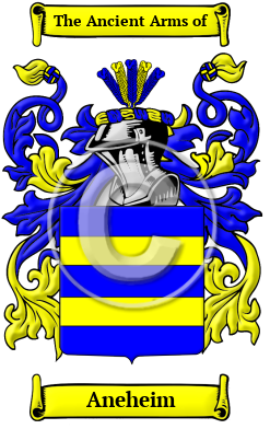 Aneheim Family Crest Download (JPG) Heritage Series - 300 DPI