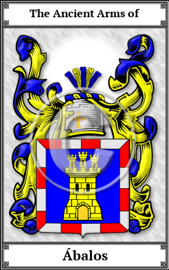 Ábalos Family Crest Download (JPG)  Book Plated - 150 DPI
