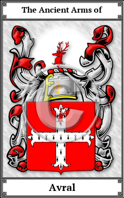 Avral Family Crest Download (JPG)  Book Plated - 150 DPI