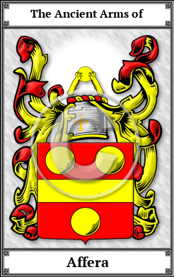 Affera Family Crest Download (JPG)  Book Plated - 150 DPI