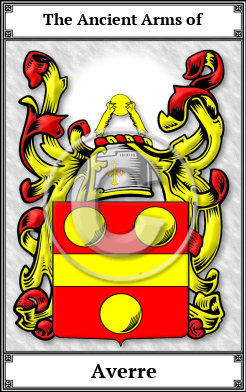 Averre Family Crest Download (JPG) Book Plated - 600 DPI