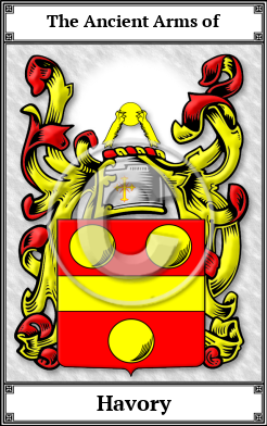 Havory Family Crest Download (JPG)  Book Plated - 150 DPI