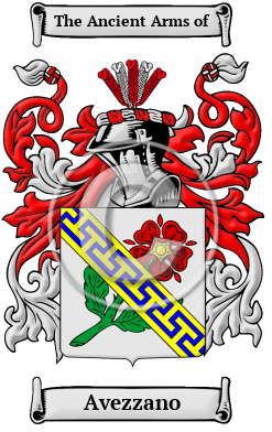 Avezzano Family Crest Download (JPG) Heritage Series - 600 DPI