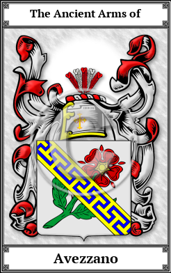 Avezzano Family Crest Download (JPG)  Book Plated - 150 DPI