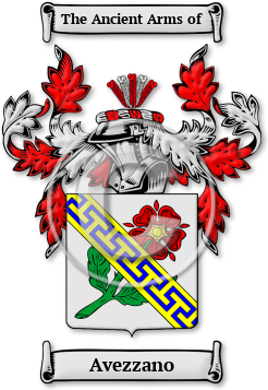 Avezzano Family Crest Download (jpg) Legacy Series - 150 DPI