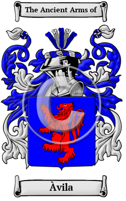 Àvila Family Crest Download (JPG) Heritage Series - 300 DPI