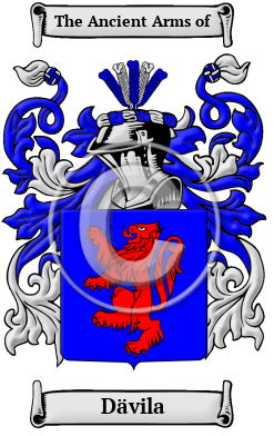 Dävila Family Crest/Coat of Arms