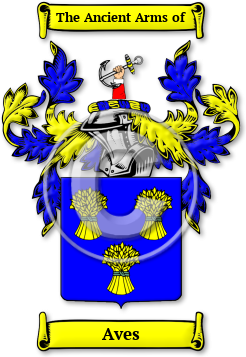 Aves Family Crest Download (JPG) Legacy Series - 300 DPI