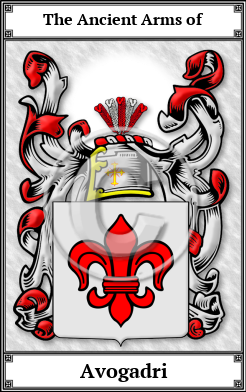 Avogadri Family Crest Download (JPG)  Book Plated - 150 DPI