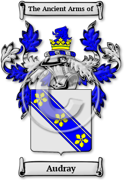 Audray Family Crest Download (jpg) Legacy Series - 150 DPI